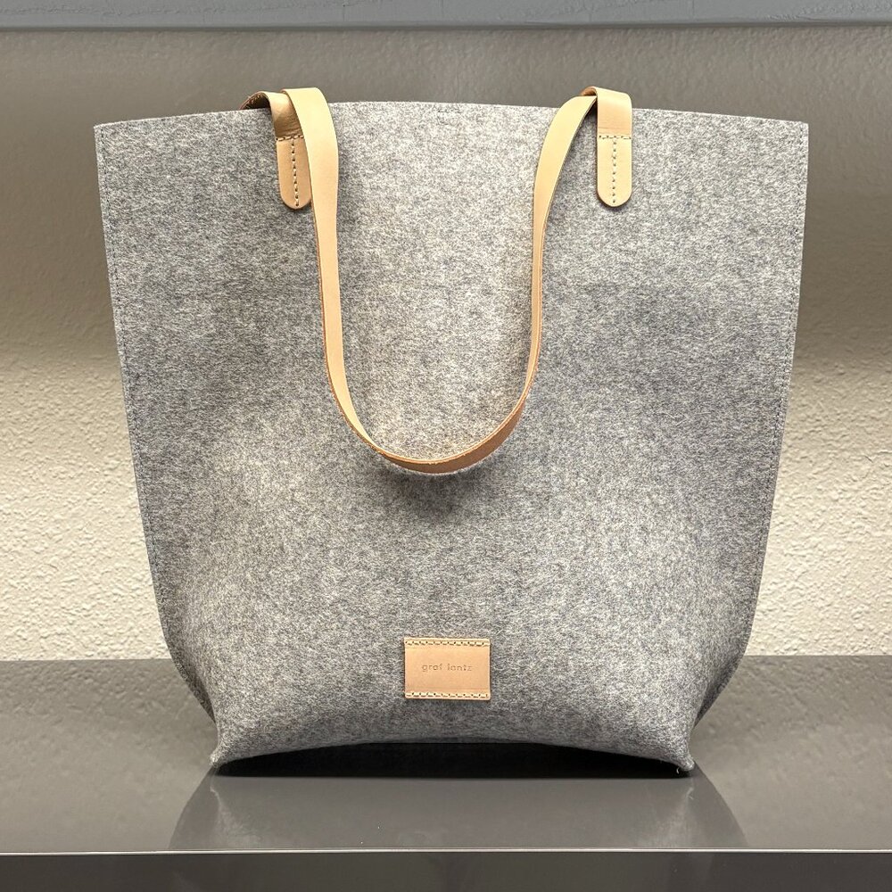Graf Lantz Hana Merino Wool Tote - Granite (Gray)